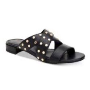 BCBG Black Studded  details Women's Sandals in size 8